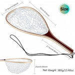 Wooden Frame Rubber Fishing Net view 3